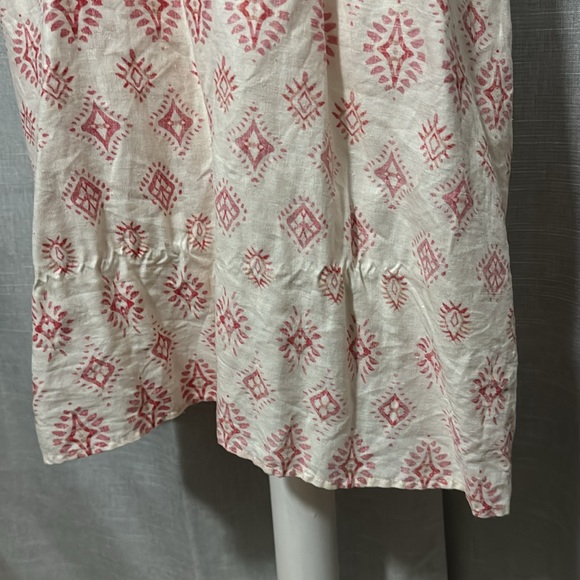 Artisan NY Linen Boho Style Dress-Sz Xs-Pink/Red - Picture 6 of 15